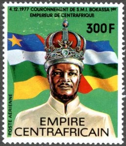 Centrafrique independante 1960, empire 1976