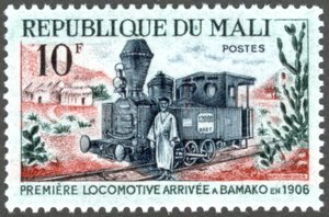 1ere locomotive à Bamako 1906