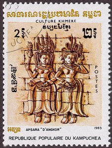 Danseuses khmeres anciennes (Apsaras) et moderne