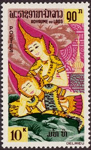 Le boddhisattva Pravet Sandonne et son epouse