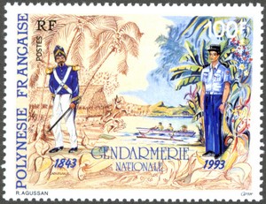 Gendarmes en 1843 et 1993